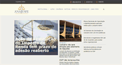 Desktop Screenshot of anajusfe.org.br