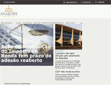 Tablet Screenshot of anajusfe.org.br